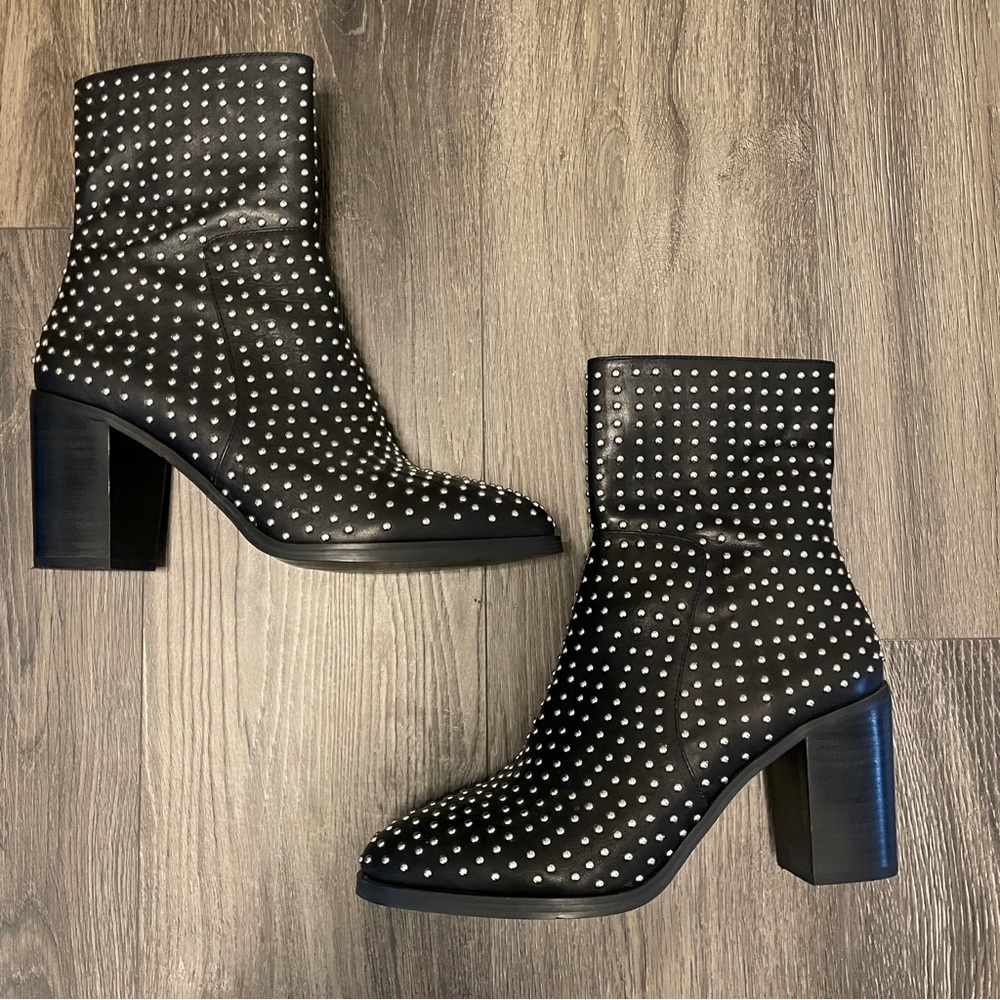 Steve Madden Studded leather ankle boots